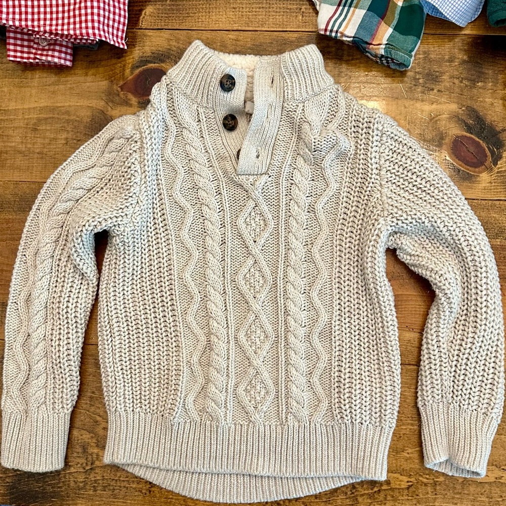 Boys Gap Sweater - Size 5 - Cream